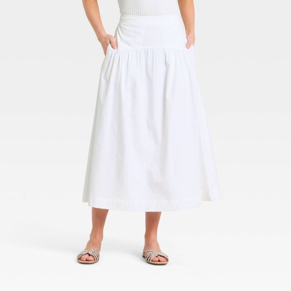 a new day White Midi Skirted Shorts